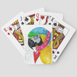 Blauu. Goldmacaw-Spielkarten Spielkarten