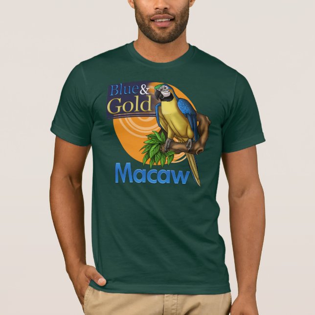 Blauu. Goldmacaw-T - Shirt (Vorderseite)