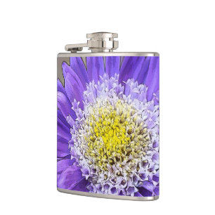 Blauviolett-Blume Flachmann
