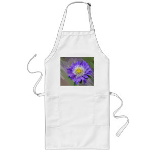 Blauviolett-Blume Lange Schürze