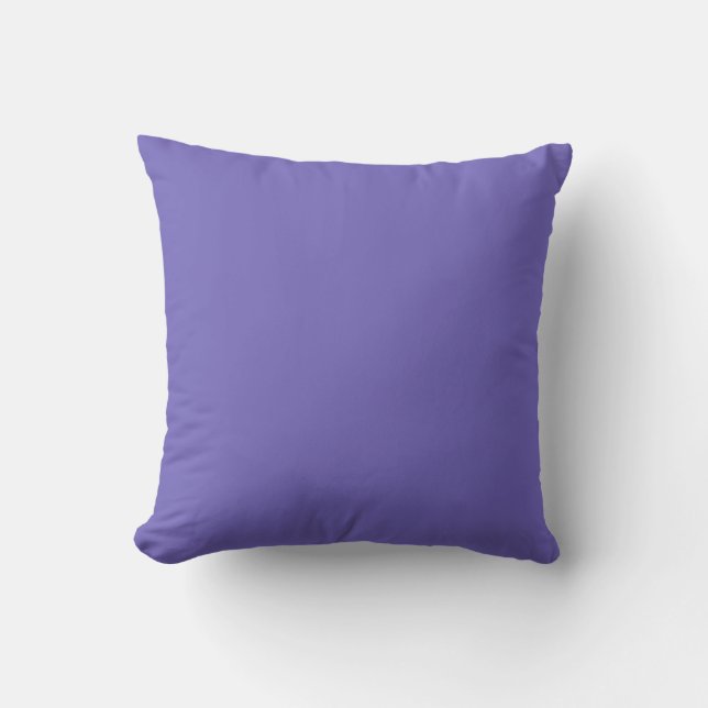 Blauviolett (Crayola) (Vollfarbe) Kissen (Vorderseite)