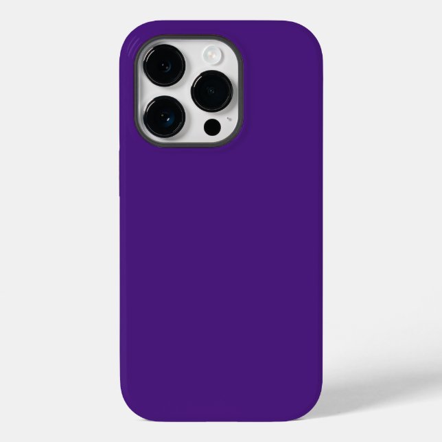 Blauviolett (Farbrad) (Vollfarbe) Case-Mate iPhone 14 Pro Hülle (Rückseite)