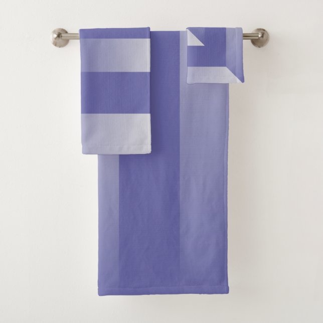 Blauviolette Farbtöne Badhandtuch Set (Insitu)