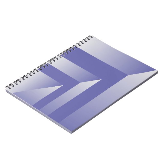 Blauviolette Farbtöne Notizblock (Linke Seite)