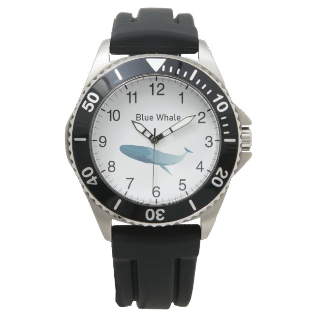 Blauwal Armbanduhr (Vorderseite)