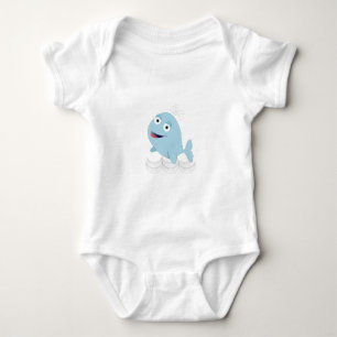 Blauwal Baby Strampler