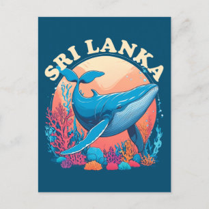 Blauwal-Beobachtung in Sri Lanka Postkarte