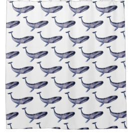 Blauwal Duschvorhang