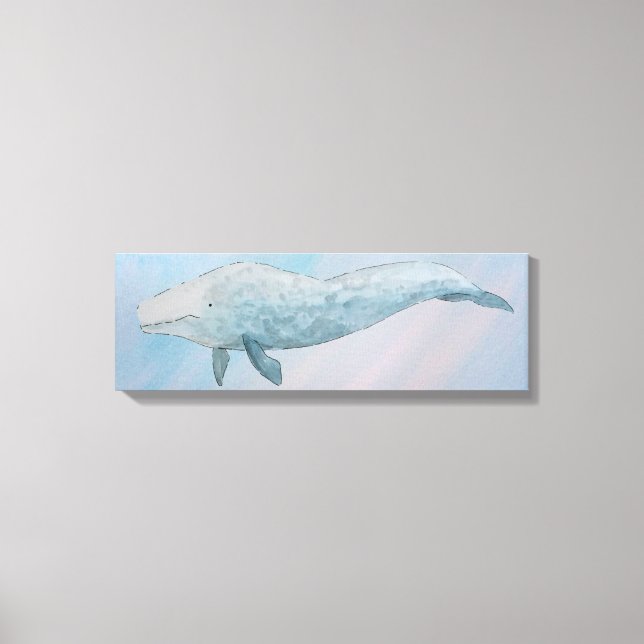 Blauwal für künstlerische Tiere Leinwanddruck (Vorderseite)