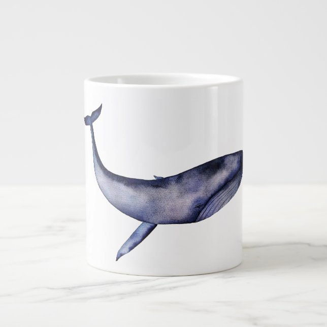 Blauwal Jumbo-Tasse (Vorderseite)