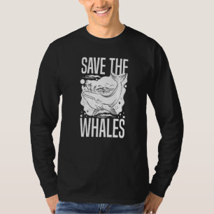 Blauwal Schwanz Humpback Whales Quotes Right Anima T-Shirt