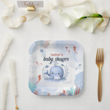Blauwal unter Meerschweinchen Babydusche