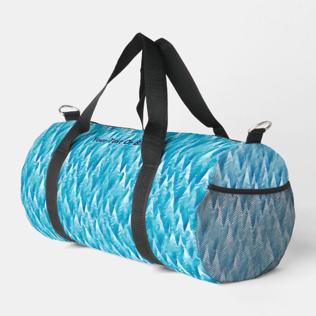 Blauwald-Fraktal Duffle Bag (Rechte Ecke)
