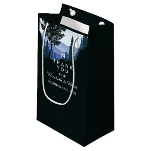 Blauwald, Rustikale Hochzeit Danke Kleine Geschenktüte