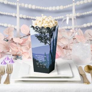 Blauwald, rustikale Hochzeit Geschenkschachtel