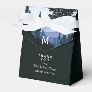 Blauwald, rustikale Hochzeit Geschenkschachtel