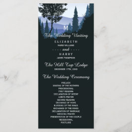 Blauwald, rustikale Hochzeit Programm