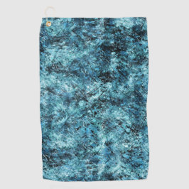 Blauwald unter Schnee oder Glasbruch Golfhandtuch