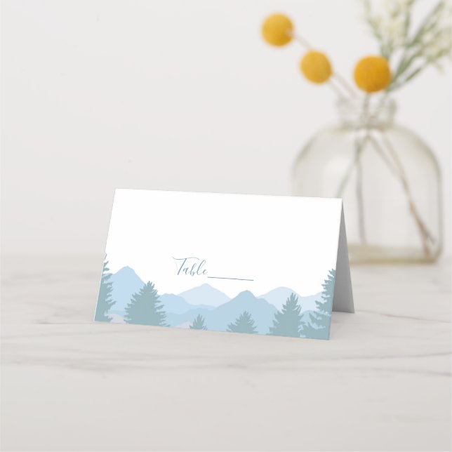 Blauwaldgebirge Zelt-Platzkarten Platzkarte (Vorderseite)