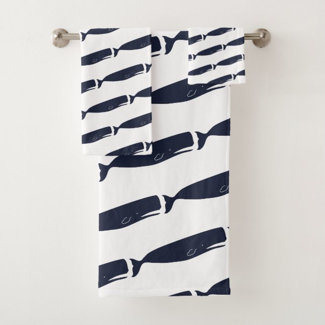 Blauwale der modernen Marine Badhandtuch Set (Insitu)