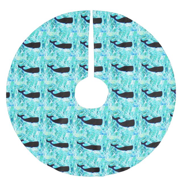 Blauwale Thunder_Cove Polyester Weihnachtsbaumdecke (Vorderseite)