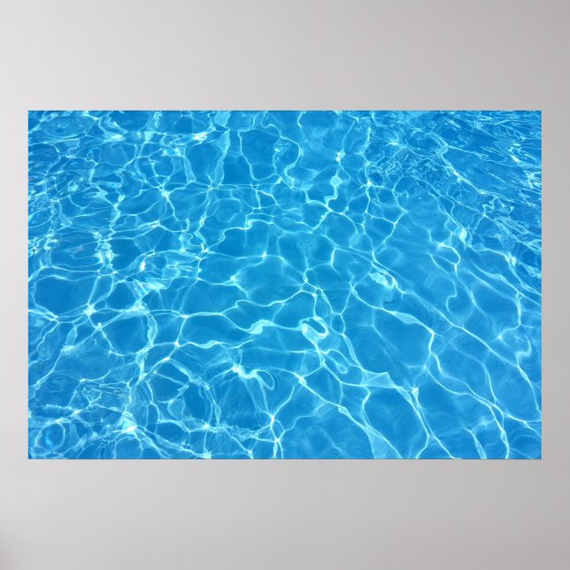 Blauwasserstruktur Poster (Vorne)