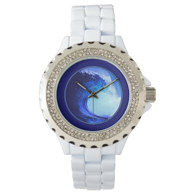 Blauwasserwellenröhre Armbanduhr (Vorderseite)
