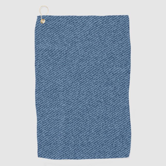 Blauwe spijkerbroek stof, jeans denim textuur. golfhandtuch (Vorderseite)