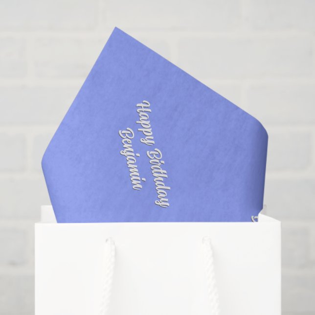 Blauweiße Matching Seidenpapier (Geschenktüte)