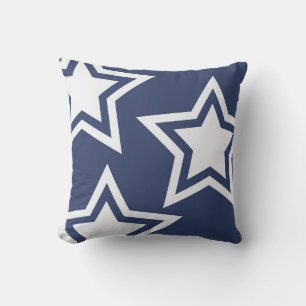 Blauweiße Stars Kissen