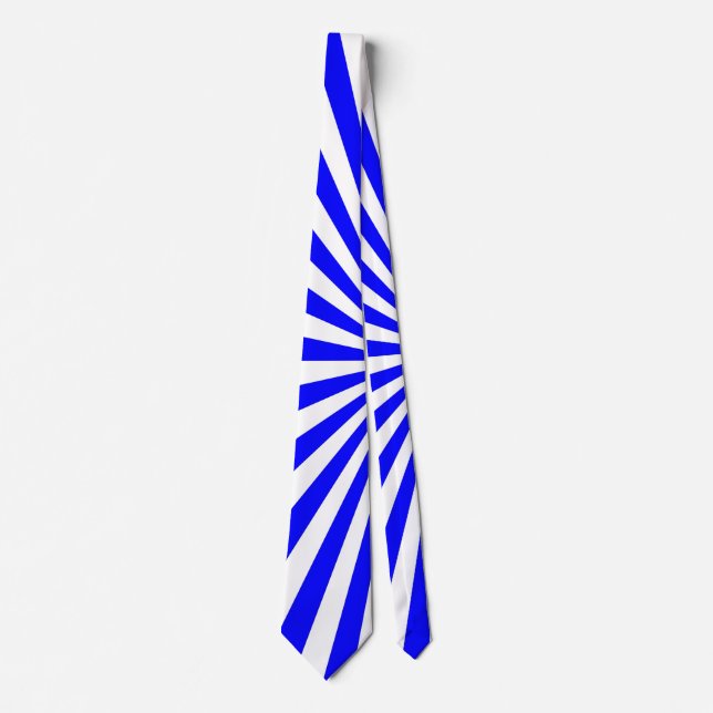 Blauweiße Streifen Krawatte (Vorderseite)