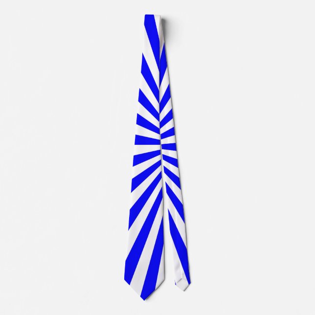 Blauweiße Streifen Krawatte (Vorderseite)