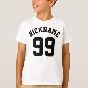 Blauweiße und schwarze Kinder   Sports Jersey Des T-Shirt