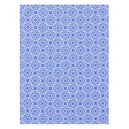 Blauweißes geometrisches Nahtloses Muster Tischdecke