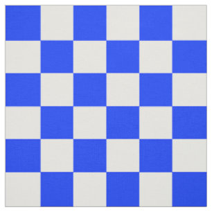 Blauweißes Schachbrettmuster für den Karo Stoff