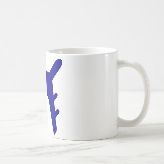 Blauweißflugzeugkonstruktion Kaffeetasse (Rechts)