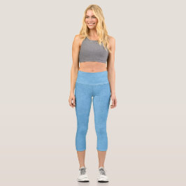 BlauWildleder (aussehend) Leggings