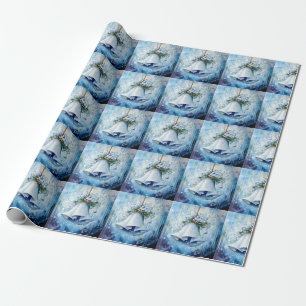 Blauwinterpapier Geschenkpapier