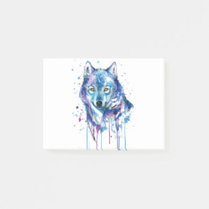 Blauwolf-Grafik Post-it Klebezettel