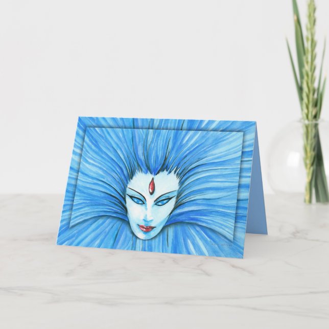 Blauzunge Karte (Vorderseite)