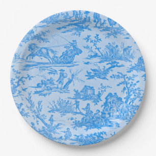 Blauzungenkopfplatte Pappteller