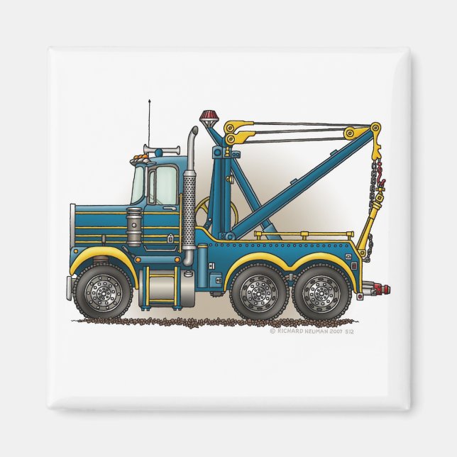 Blauzungenkraftwagenmagnete Magnet (Vorne)