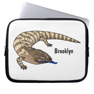 Blauzungenreptilierer Cartoon Laptopschutzhülle