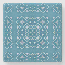 Blauzungentafel Muster - komplizierte Geometrie