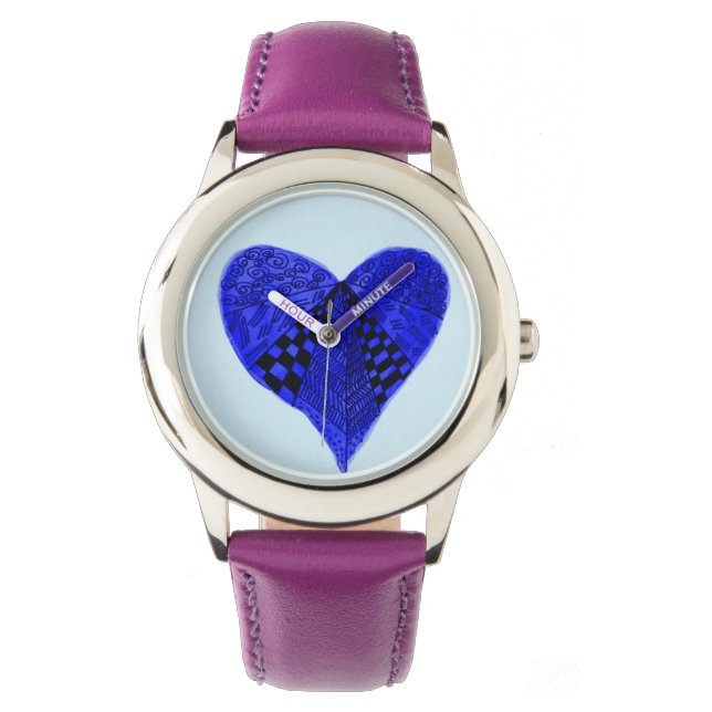 Blauzungenuhr Armbanduhr (Vorderseite)