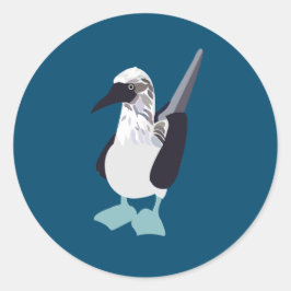 Blauzungenvogel Runder Aufkleber