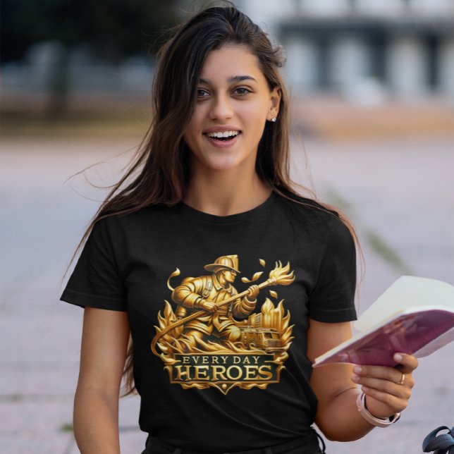 Blaze Wappen: Ikonisches Emblem der Feuerwehrmänne T-Shirt (Von Creator hochgeladen)