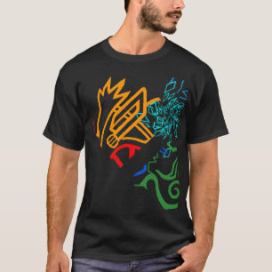 Blazin fantastisches Feuer-Orangen-T-Shirt T-Shirt