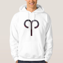 Blazing Aries Energy - Fiery Red Abstrakt Art Hoodie