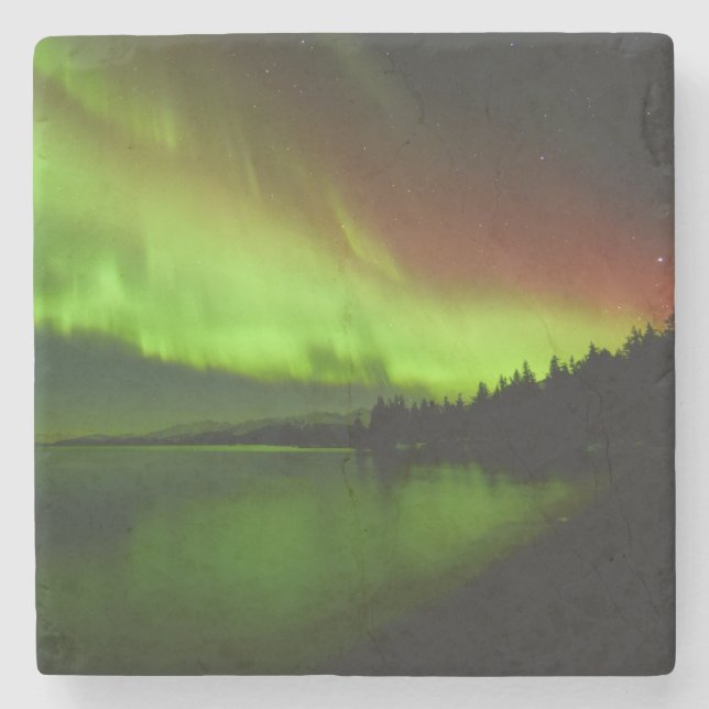 Blazing Aurora Steinuntersetzer (Vorderseite)